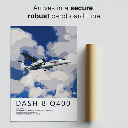 Flybe Bombardier Dash 8 Q400 Poster