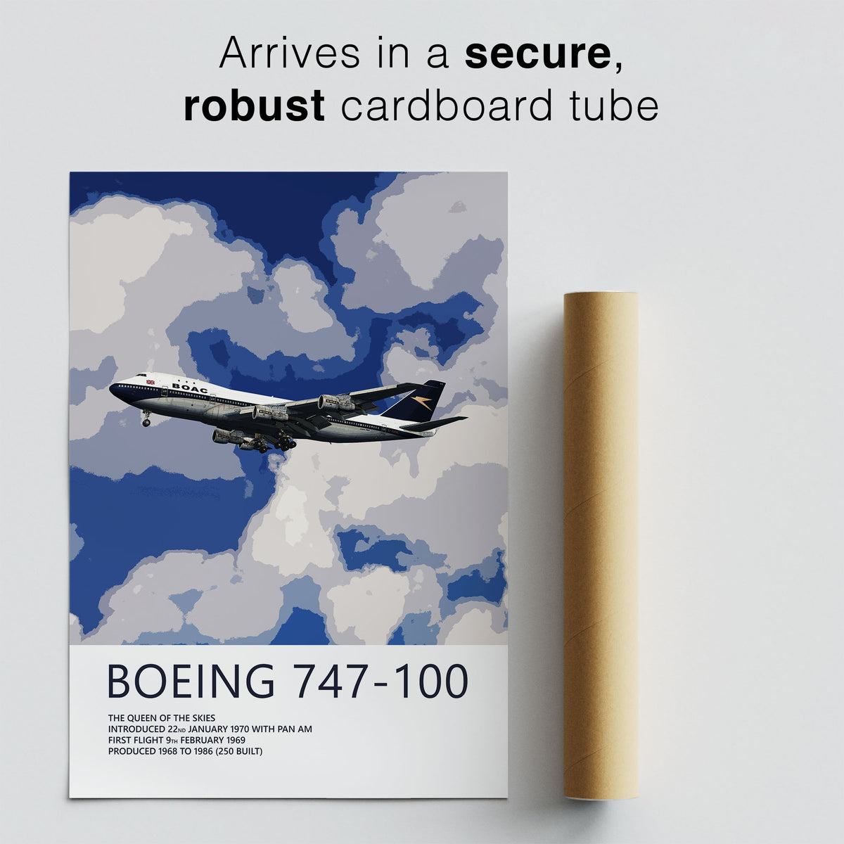 BOAC Boeing 747-100 Poster