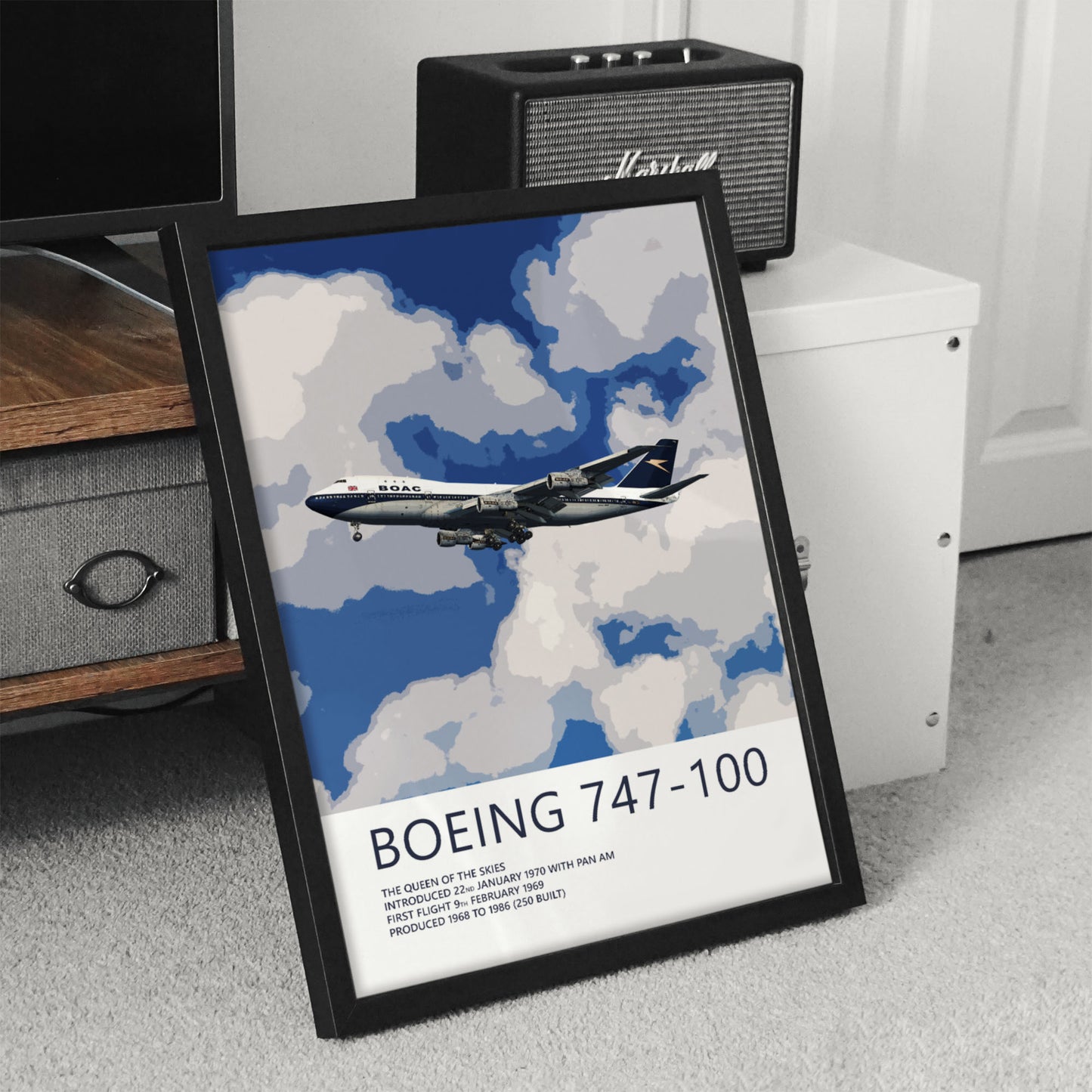 BOAC Boeing 747-100 Poster