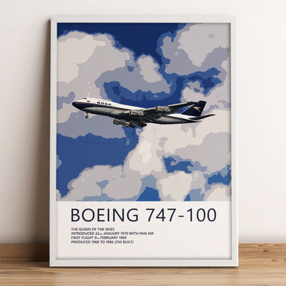 BOAC Boeing 747-100 Poster