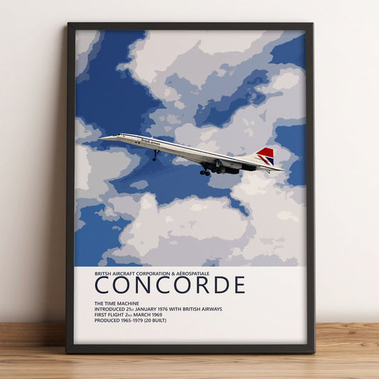 British Airways Concorde Poster – Negus