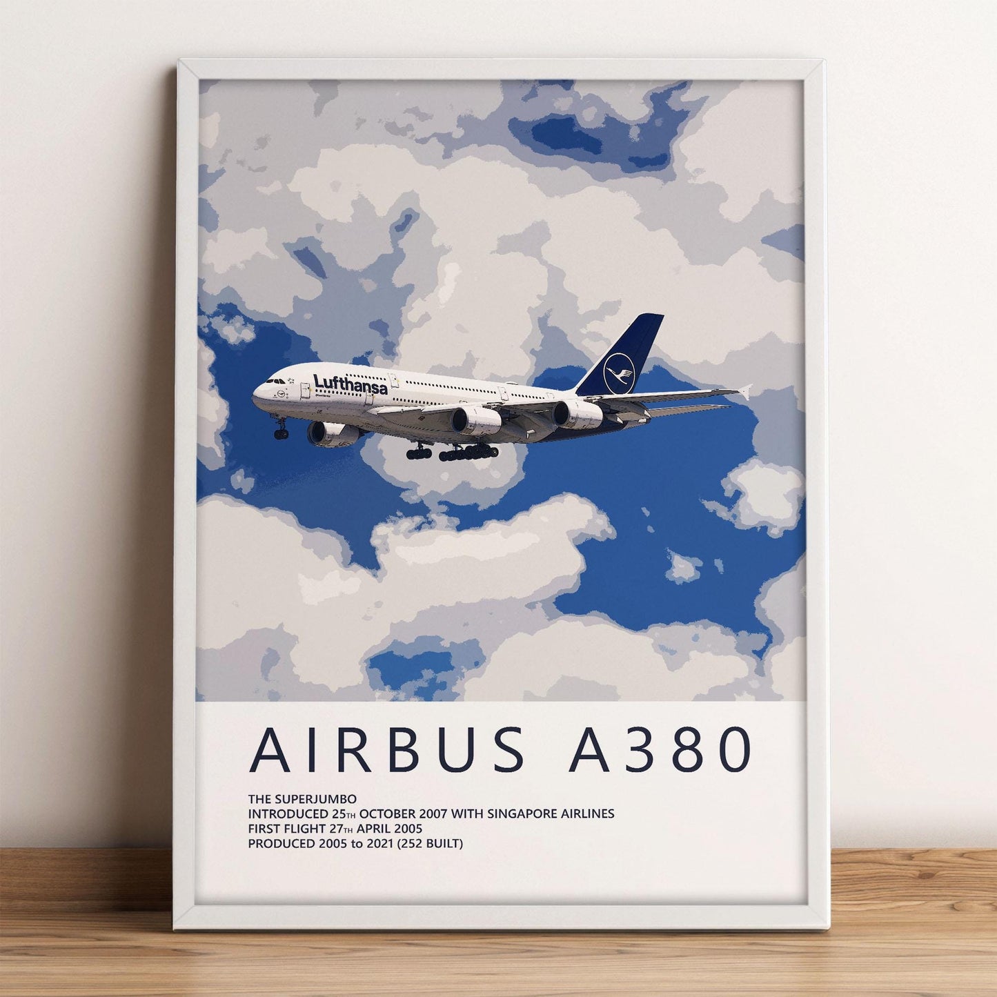 Lufthansa Airbus A380 Poster