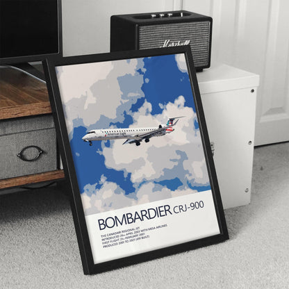 PSA Airlines Bombardier CRJ-900 Poster - American Eagle