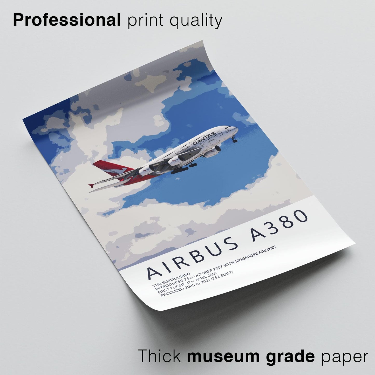 Qantas Airbus A380 Poster