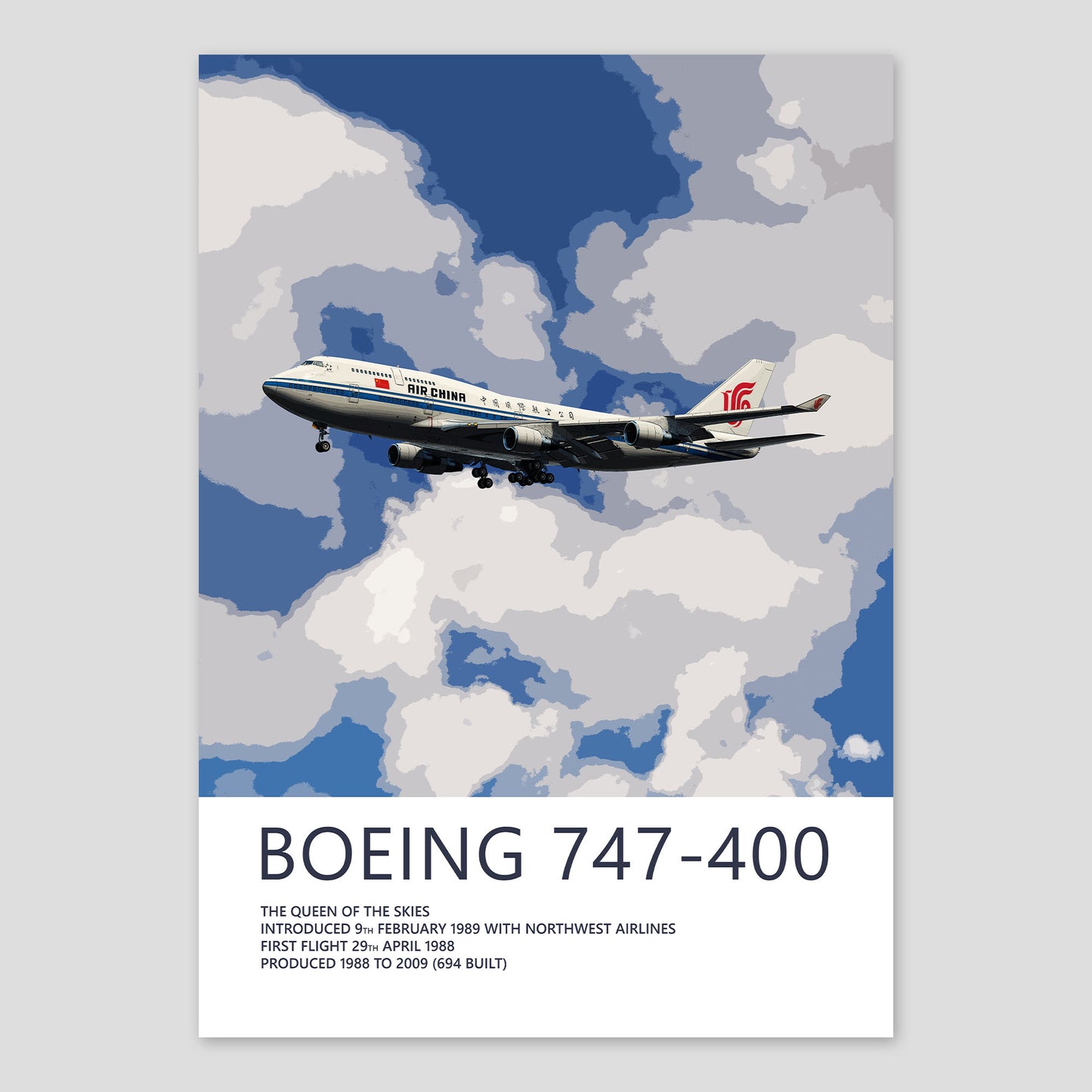 Air China Boeing 747-400 Poster