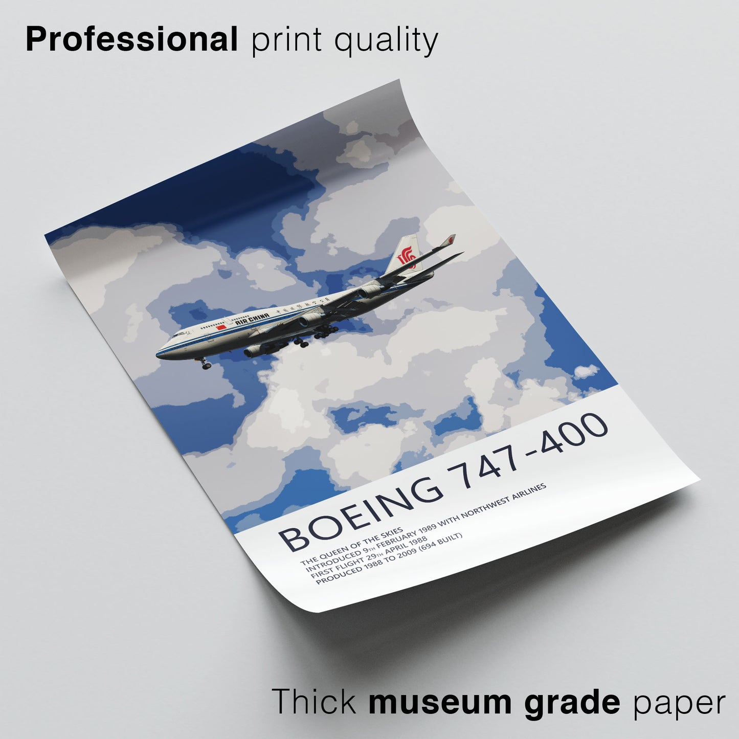 Air China Boeing 747-400 Poster
