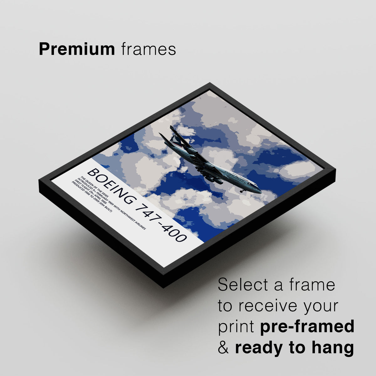 Cathay Pacific Boeing 747-400 Poster