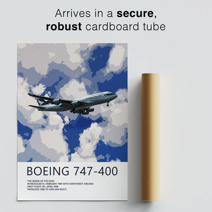 Cathay Pacific Boeing 747-400 Poster