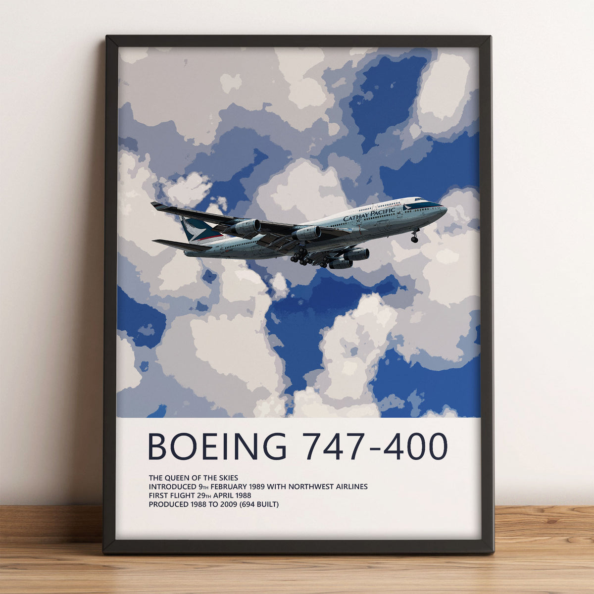 Cathay Pacific Boeing 747-400 Poster