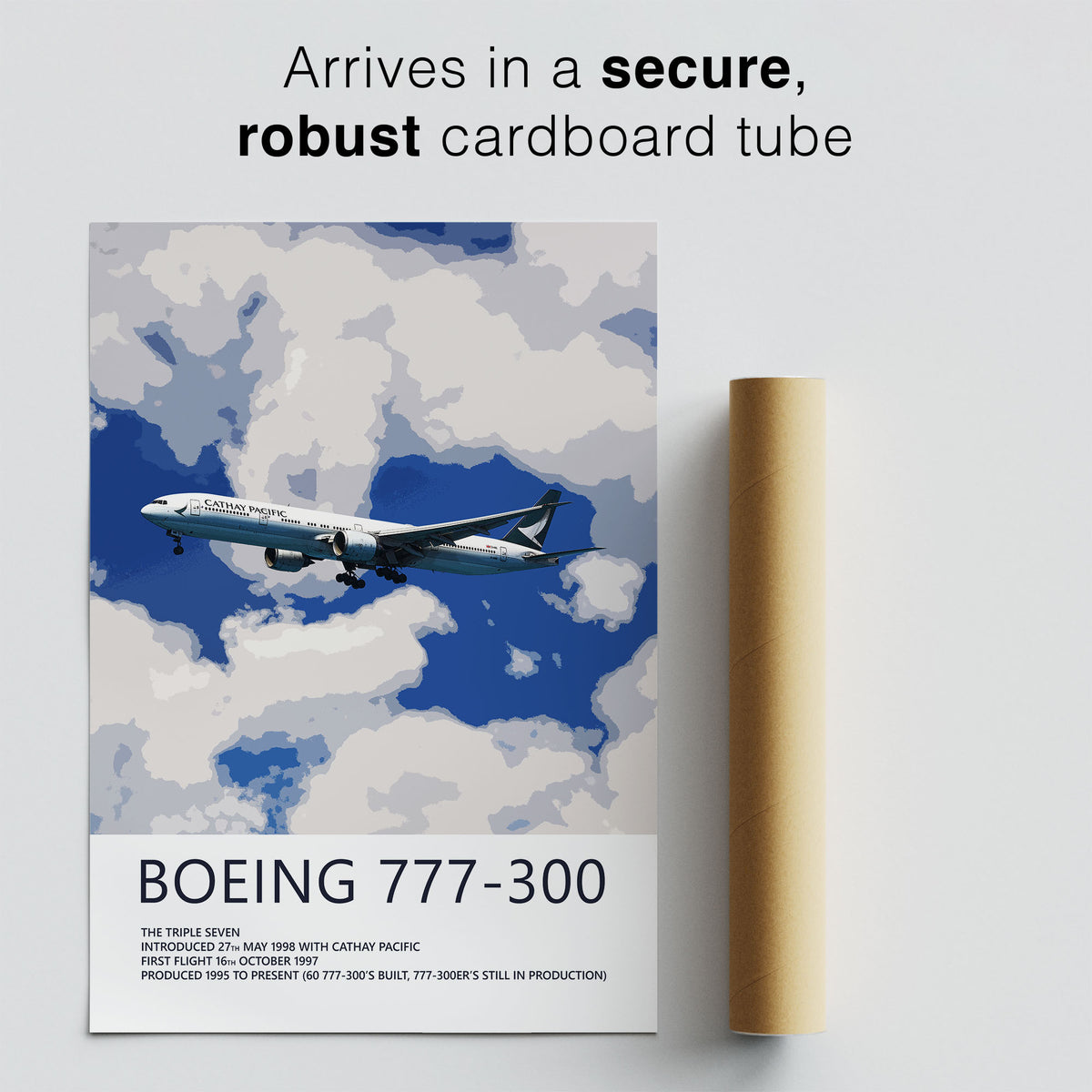 Cathay Pacific Boeing 777-300 Poster