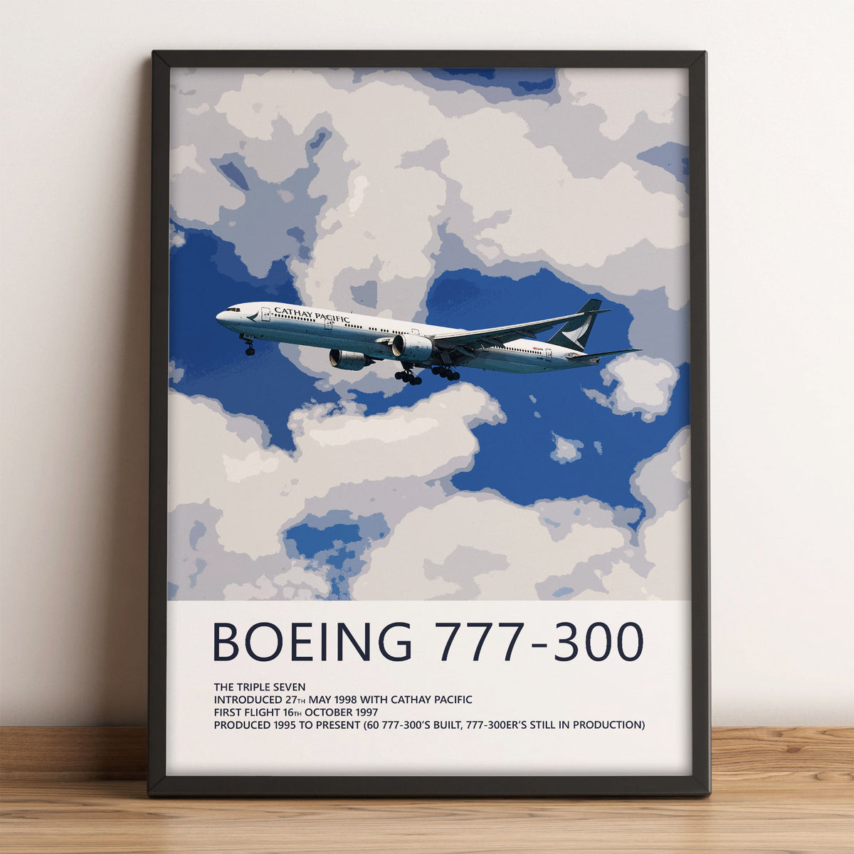 Cathay Pacific Boeing 777-300 Poster