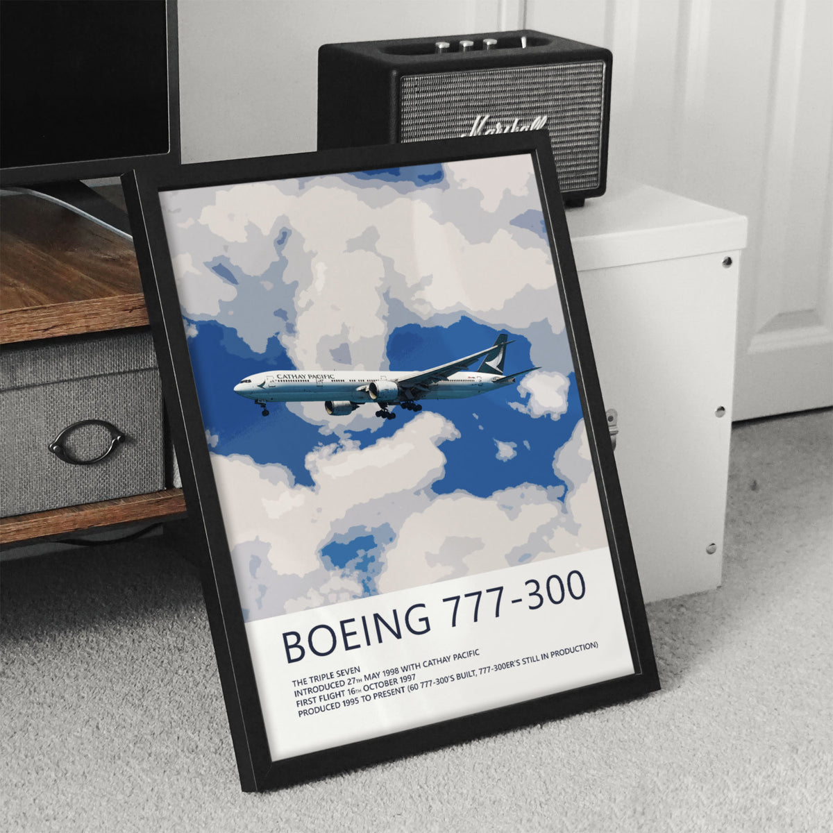 Cathay Pacific Boeing 777-300 Poster