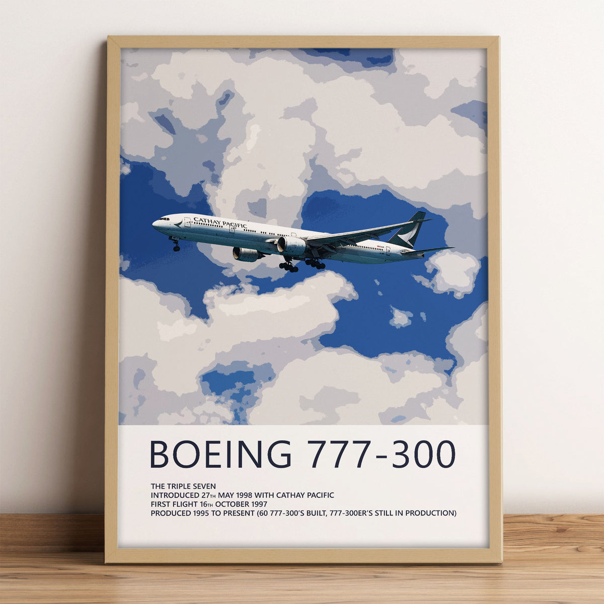 Cathay Pacific Boeing 777-300 Poster