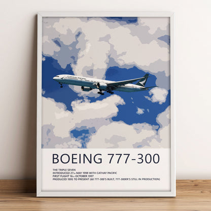 Cathay Pacific Boeing 777-300 Poster