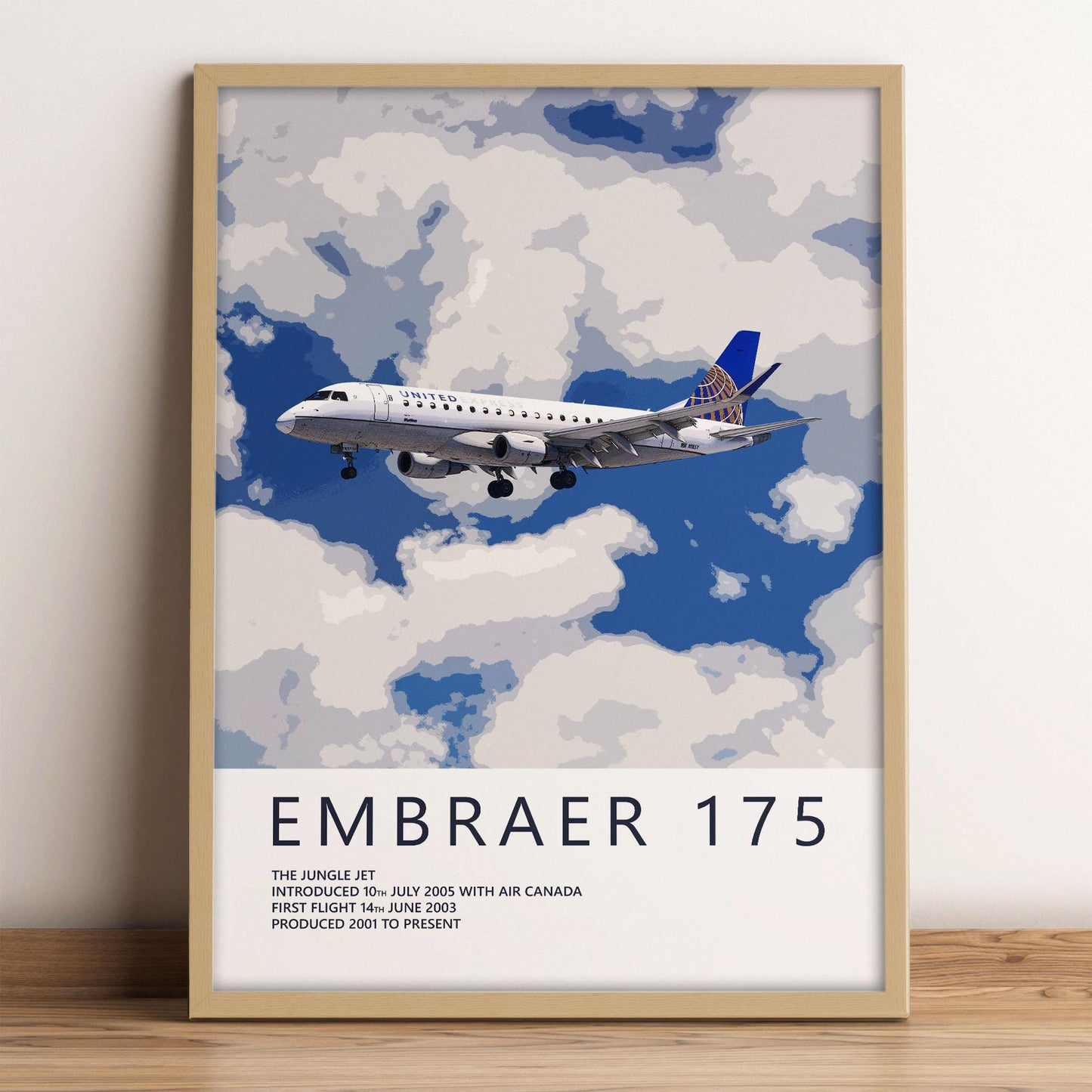 SkyWest Airlines Embraer 175 Poster - United Express