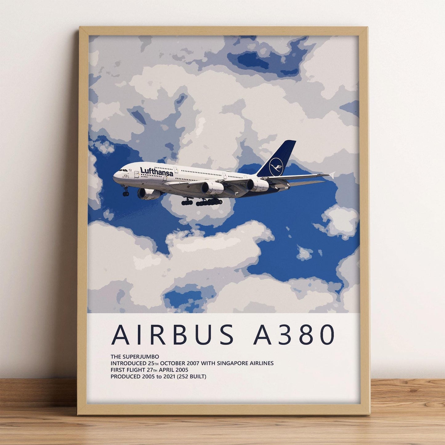Lufthansa Airbus A380 Poster