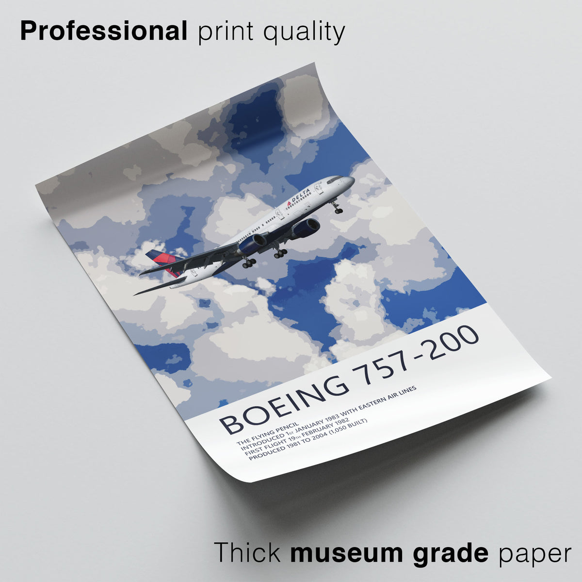 Delta Air Lines Boeing 757-200 Poster