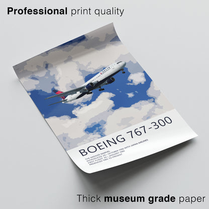 Delta Air Lines Boeing 767-300 Poster