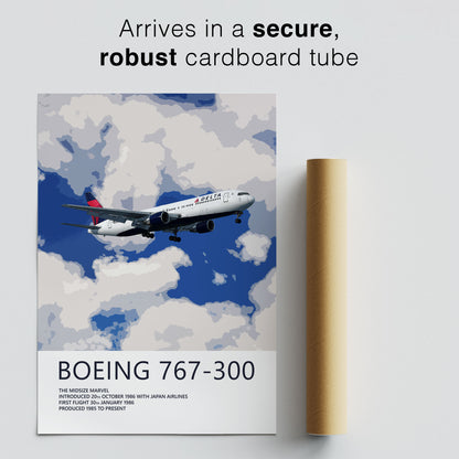 Delta Air Lines Boeing 767-300 Poster