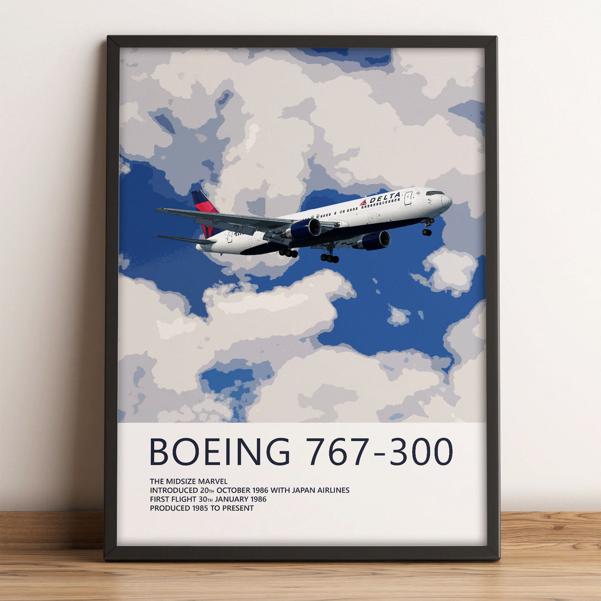 Delta Air Lines Boeing 767-300 Poster