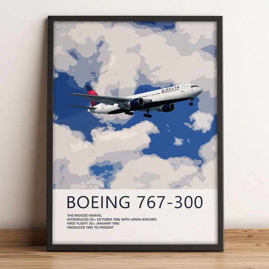 Delta Air Lines Boeing 767-300 Poster