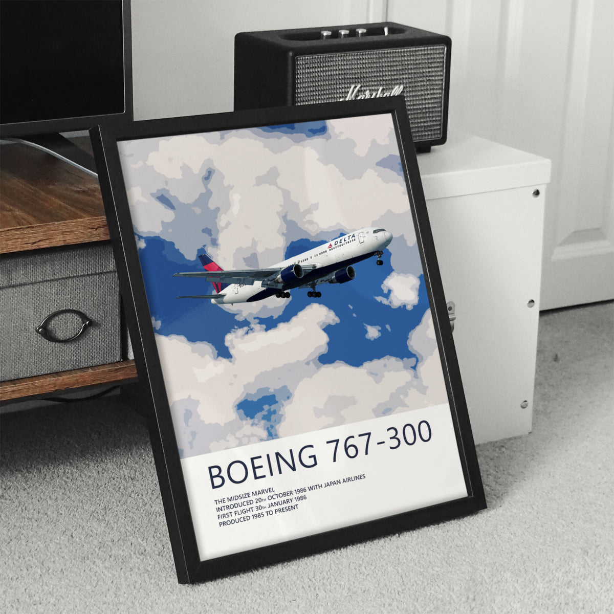 Delta Air Lines Boeing 767-300 Poster