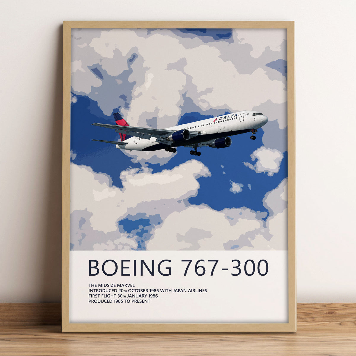 Delta Air Lines Boeing 767-300 Poster