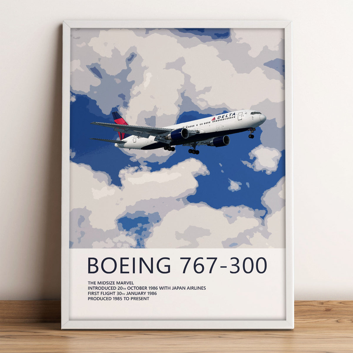Delta Air Lines Boeing 767-300 Poster