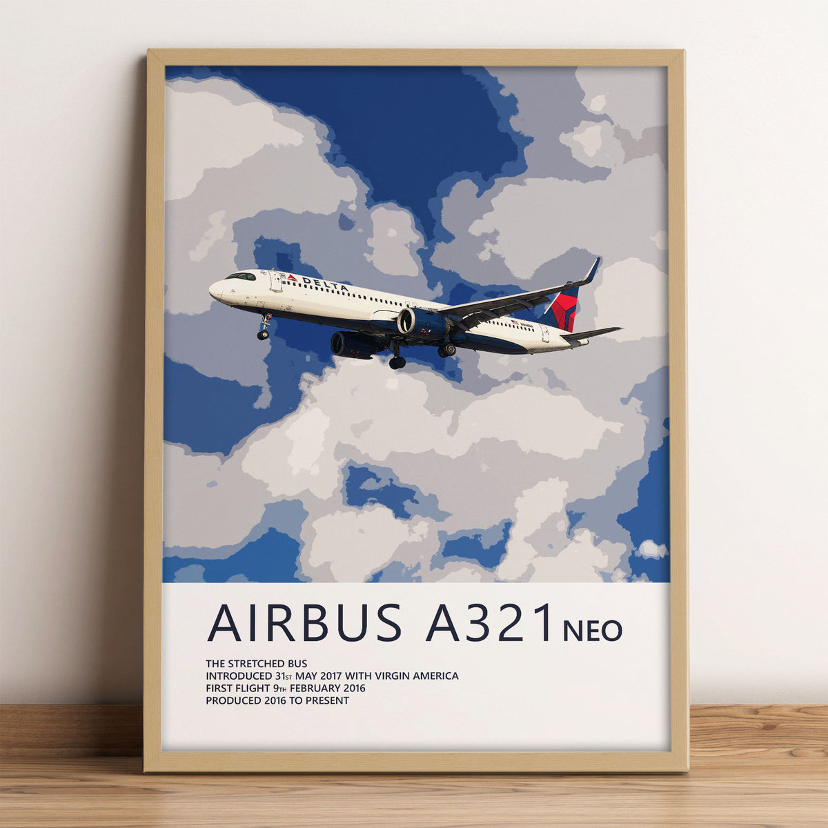Delta Air Lines Airbus A321 NEO Poster