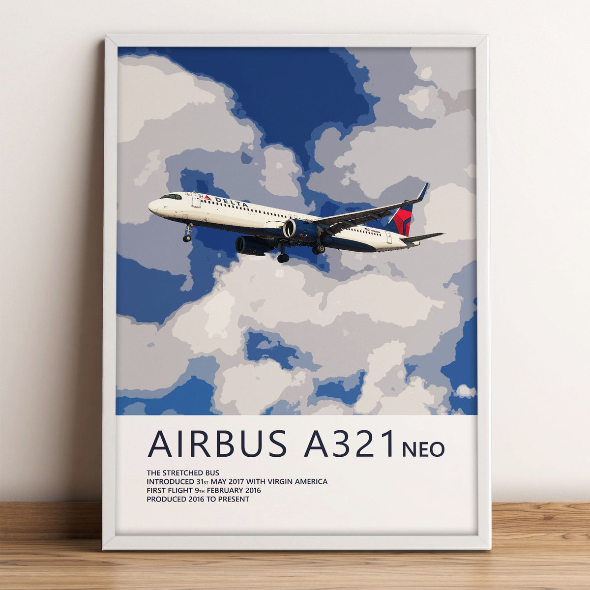 Delta Air Lines Airbus A321 NEO Poster