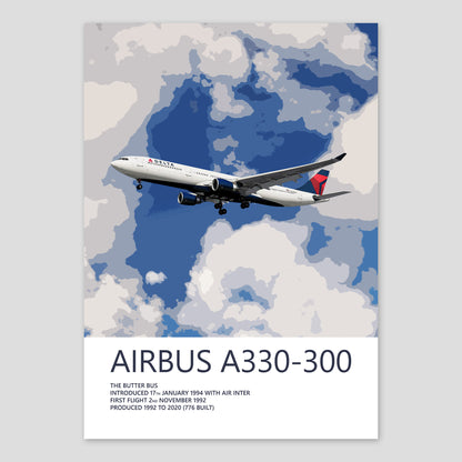 Delta Air Lines Airbus A330-300 Poster