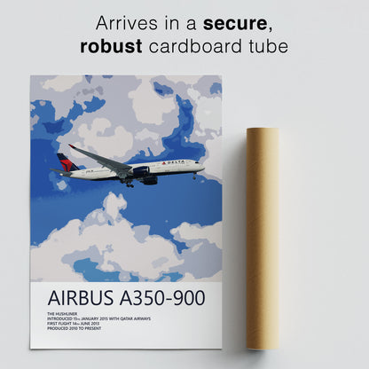 Delta Air Lines Airbus A350-900 Poster