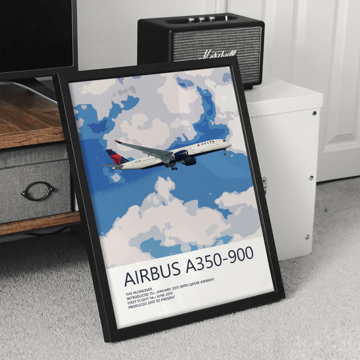 Delta Air Lines Airbus A350-900 Poster