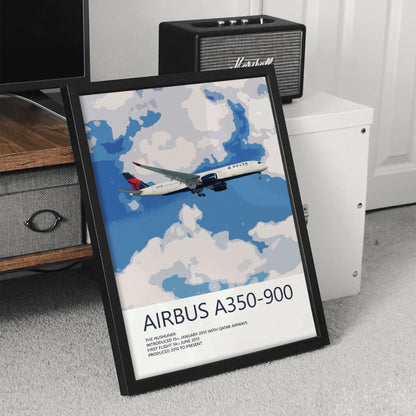 Delta Air Lines Airbus A350-900 Poster