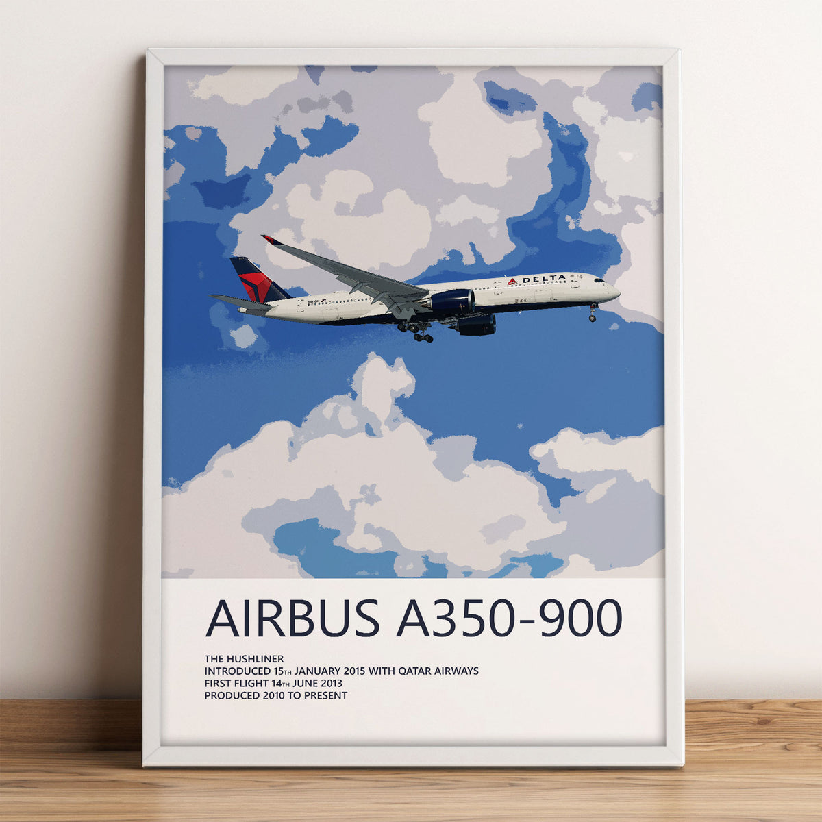 Delta Air Lines Airbus A350-900 Poster