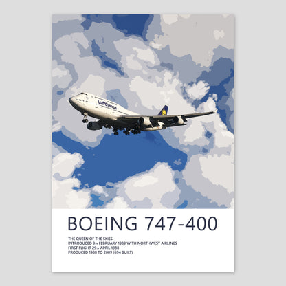 Lufthansa Boeing 747-400 Poster