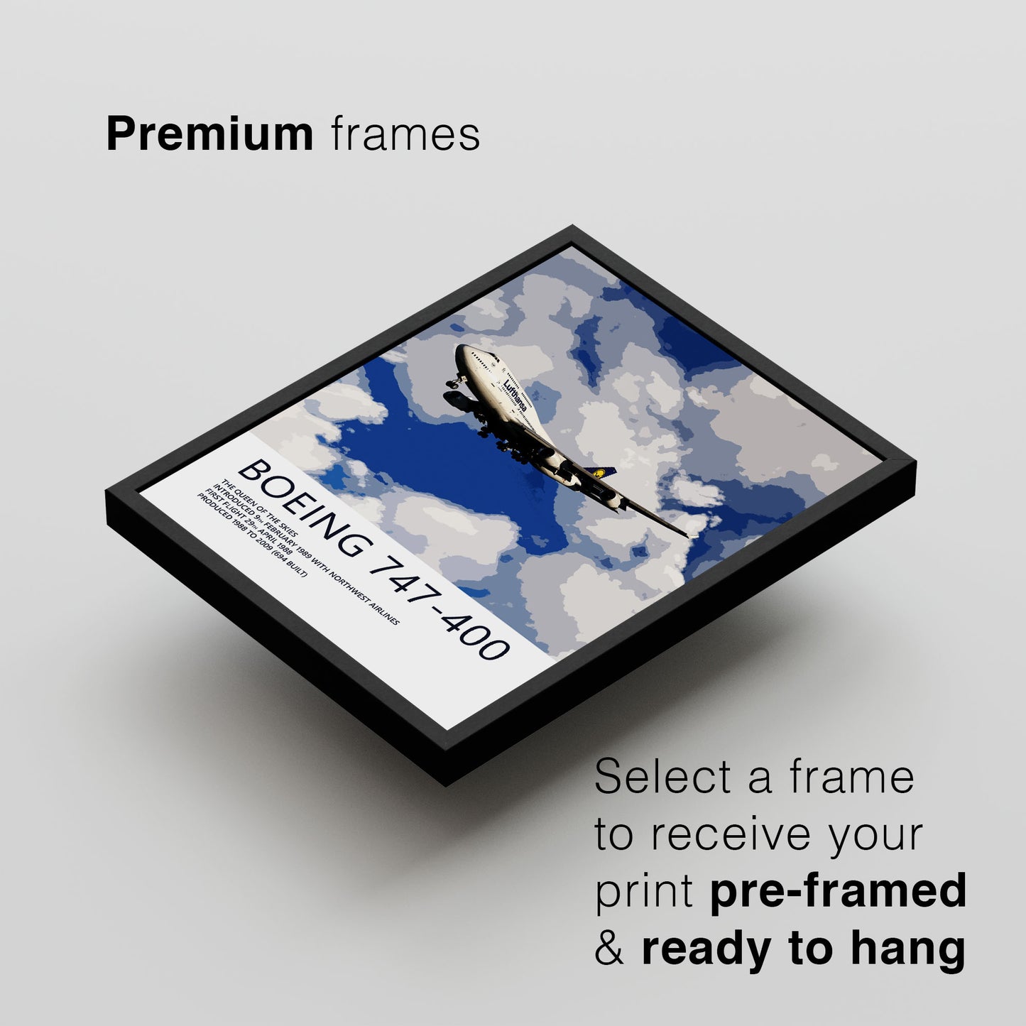Lufthansa Boeing 747-400 Poster