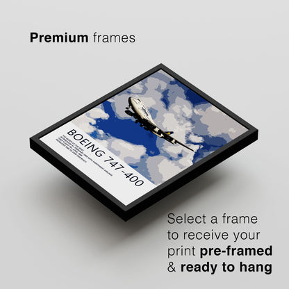 Lufthansa Boeing 747-400 Poster