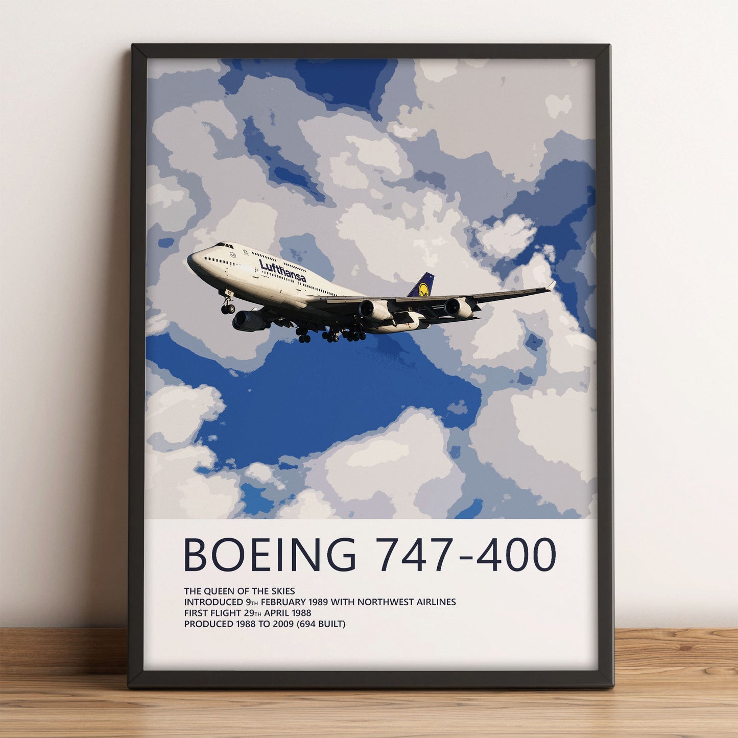 Lufthansa Boeing 747-400 Poster
