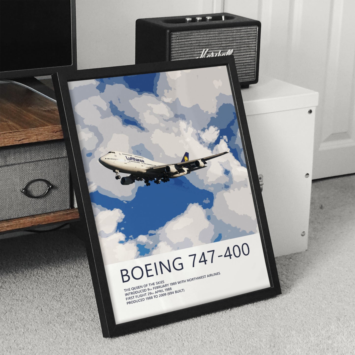 Lufthansa Boeing 747-400 Poster