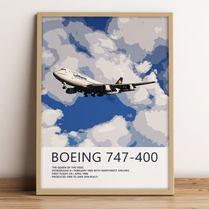 Lufthansa Boeing 747-400 Poster