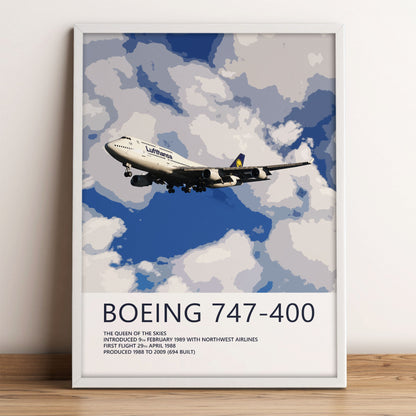 Lufthansa Boeing 747-400 Poster