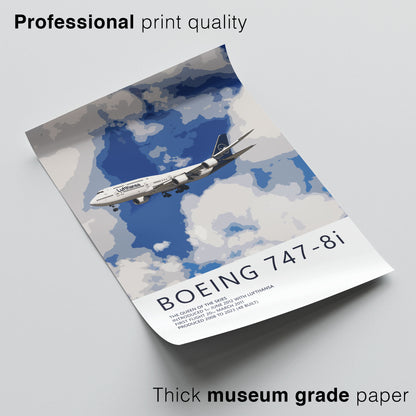 Lufthansa Boeing 747-8 Poster