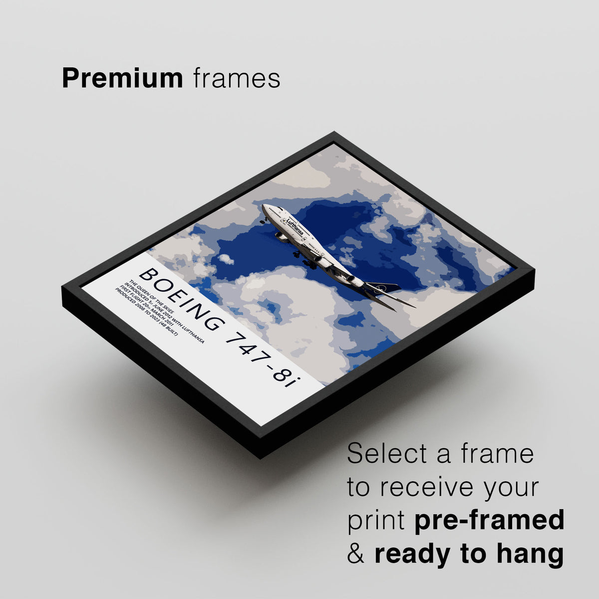 Lufthansa Boeing 747-8 Poster