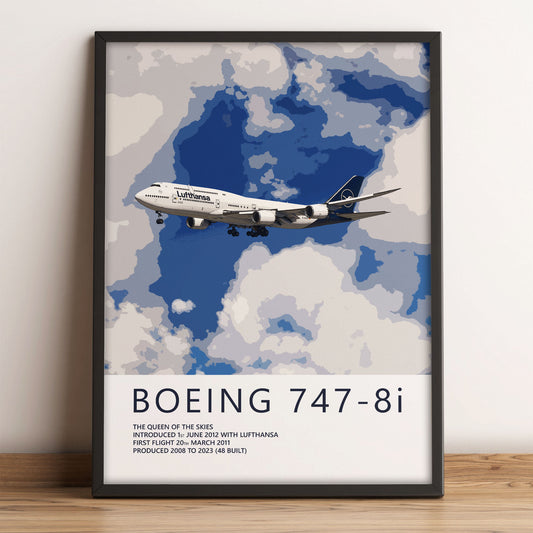 Lufthansa Boeing 747-8 Poster