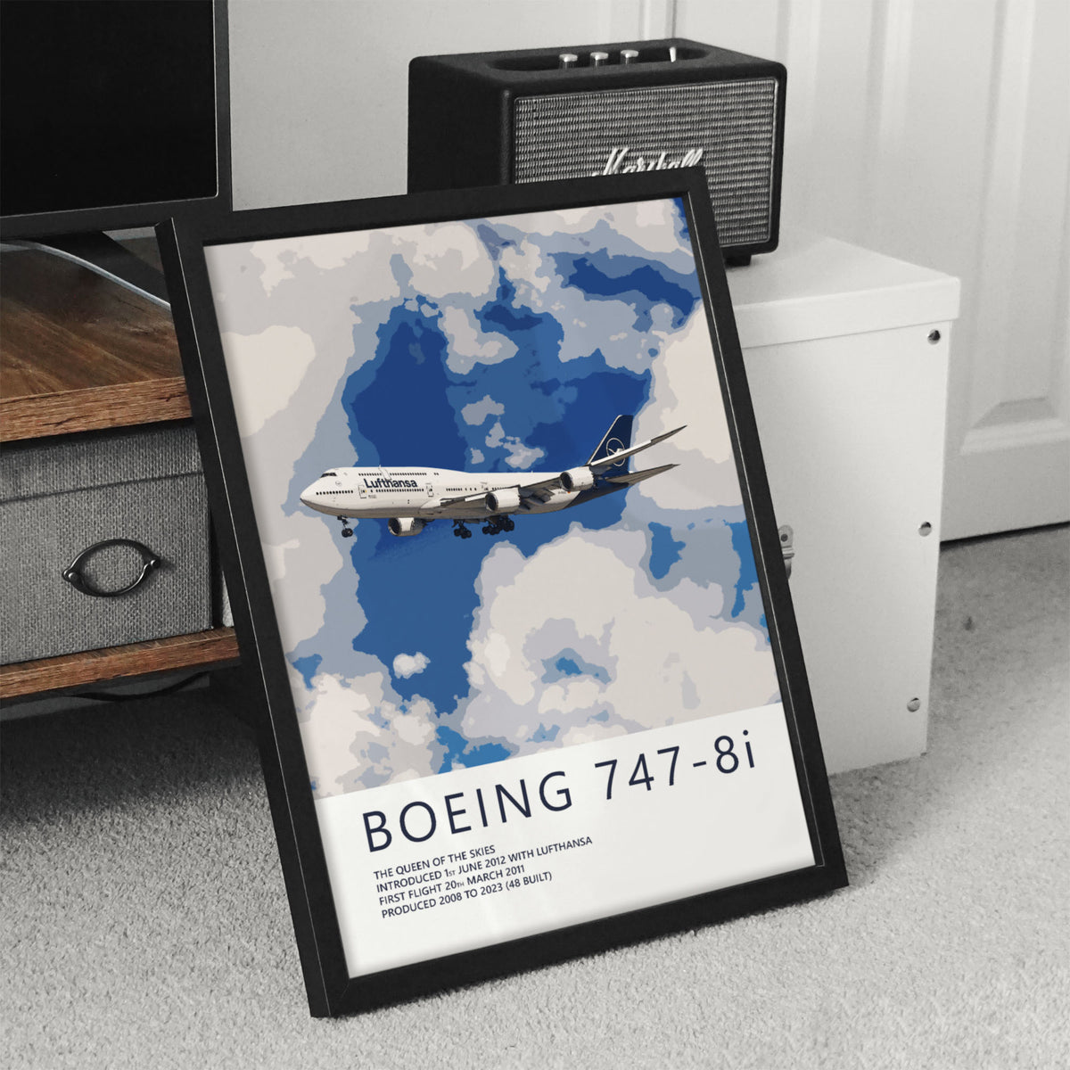 Lufthansa Boeing 747-8 Poster