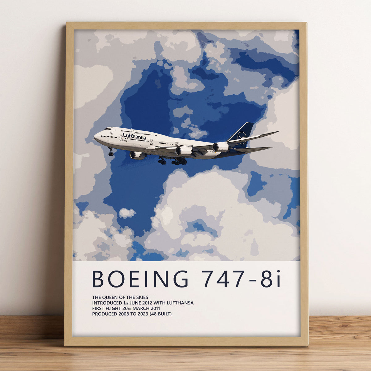 Lufthansa Boeing 747-8 Poster