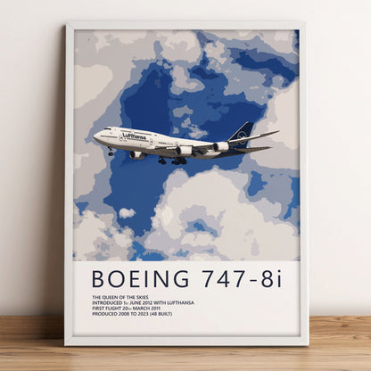 Lufthansa Boeing 747-8 Poster