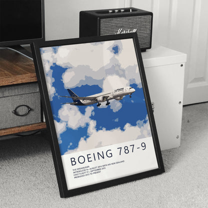 Lufthansa Boeing 787-9 Poster