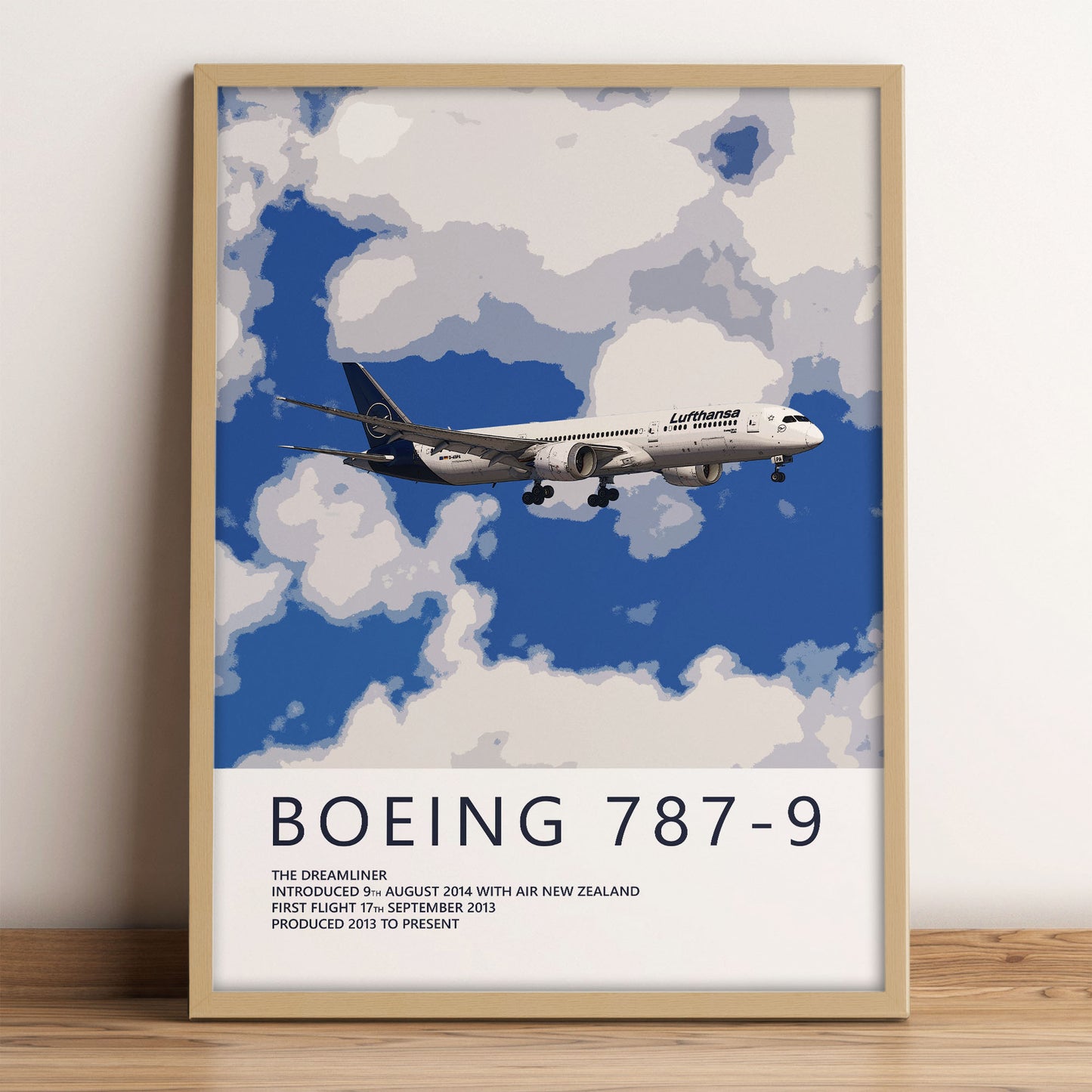 Lufthansa Boeing 787-9 Poster